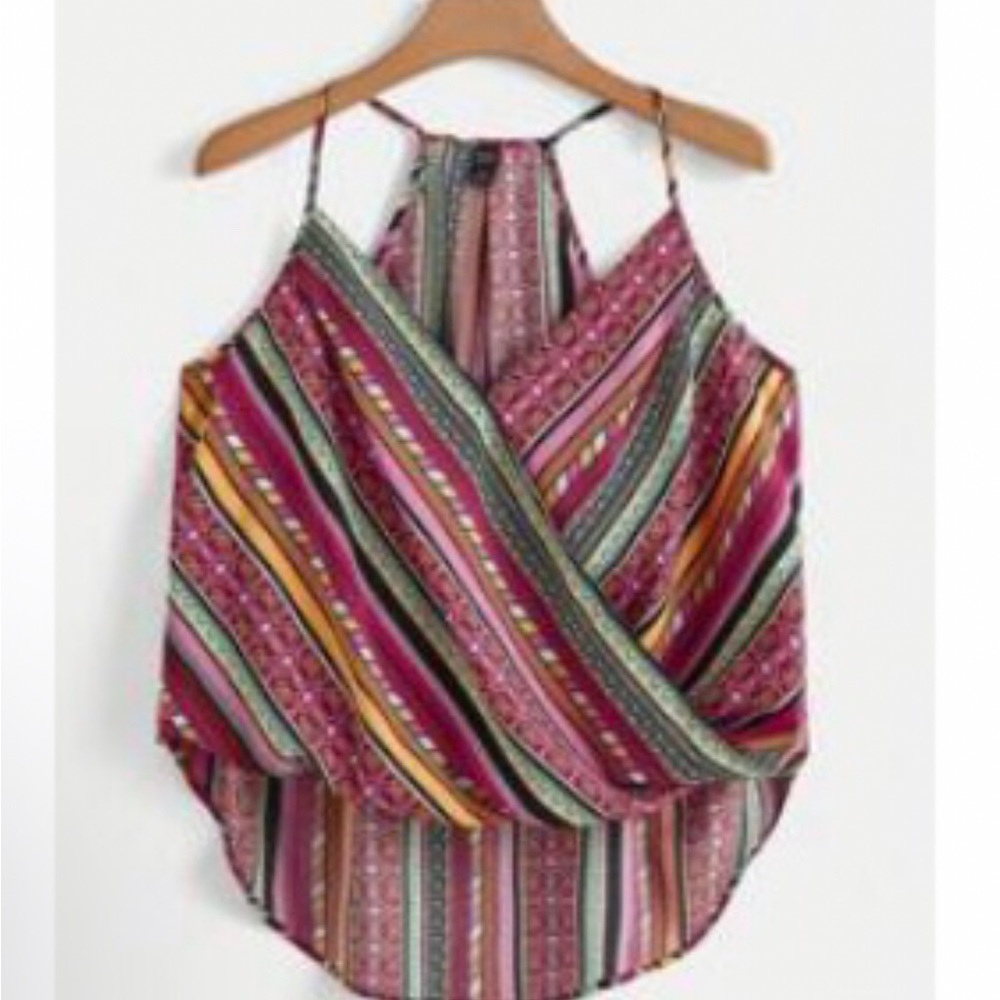 Multicolor Striped Women's Top